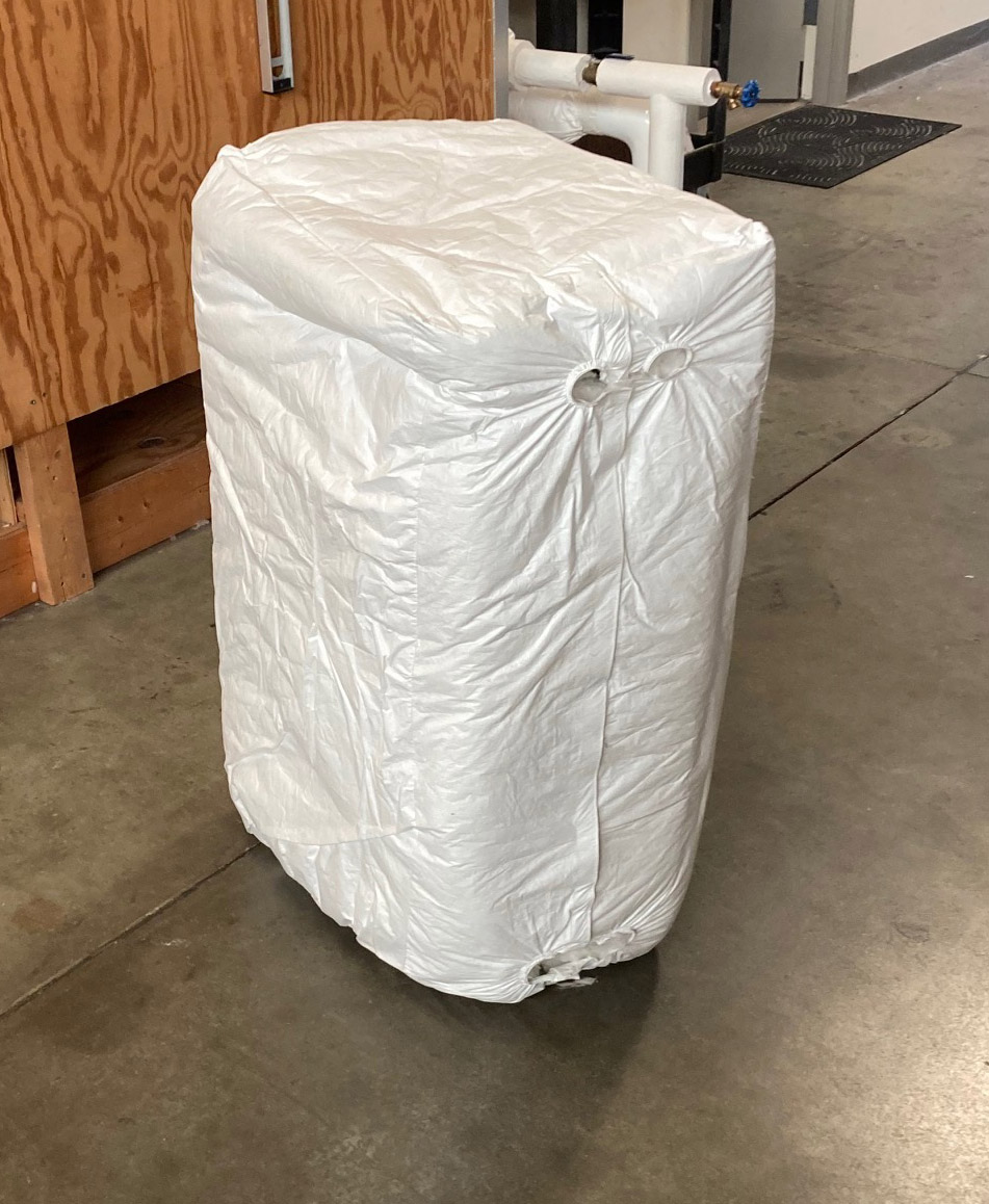Heat Exchanger Wrap, Diagonal View